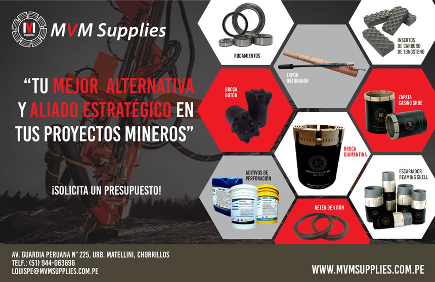 Presentación de productos para perforación diamantina - MVM Supplies