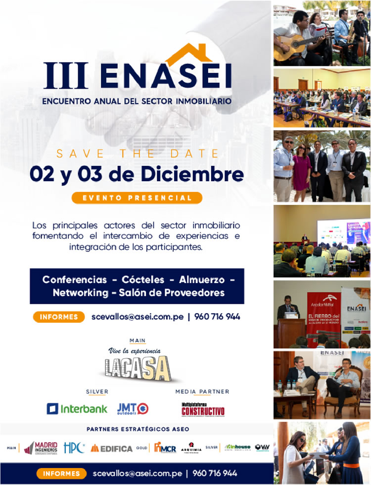 III ENASEI - Encuentro Anual del Sector Inmobiliario. 02 y 03 de diciembre